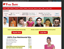 Tablet Screenshot of freesathi.com